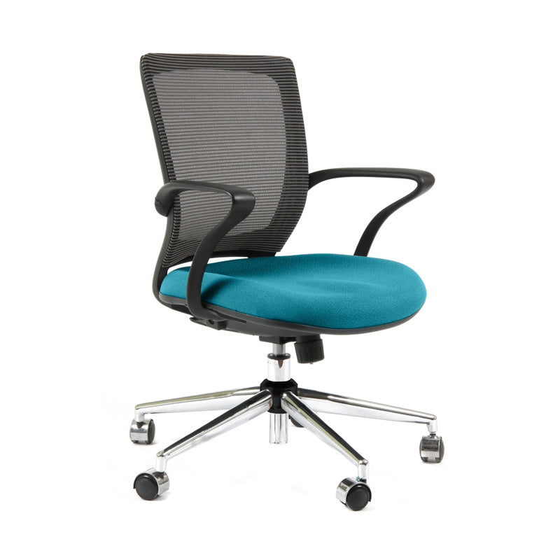 Silla TURIN Basic Marco negro Base Cromada